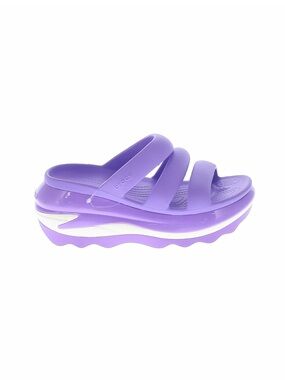 Crocs mega crush triple strap platform sandal in the galaxy purple